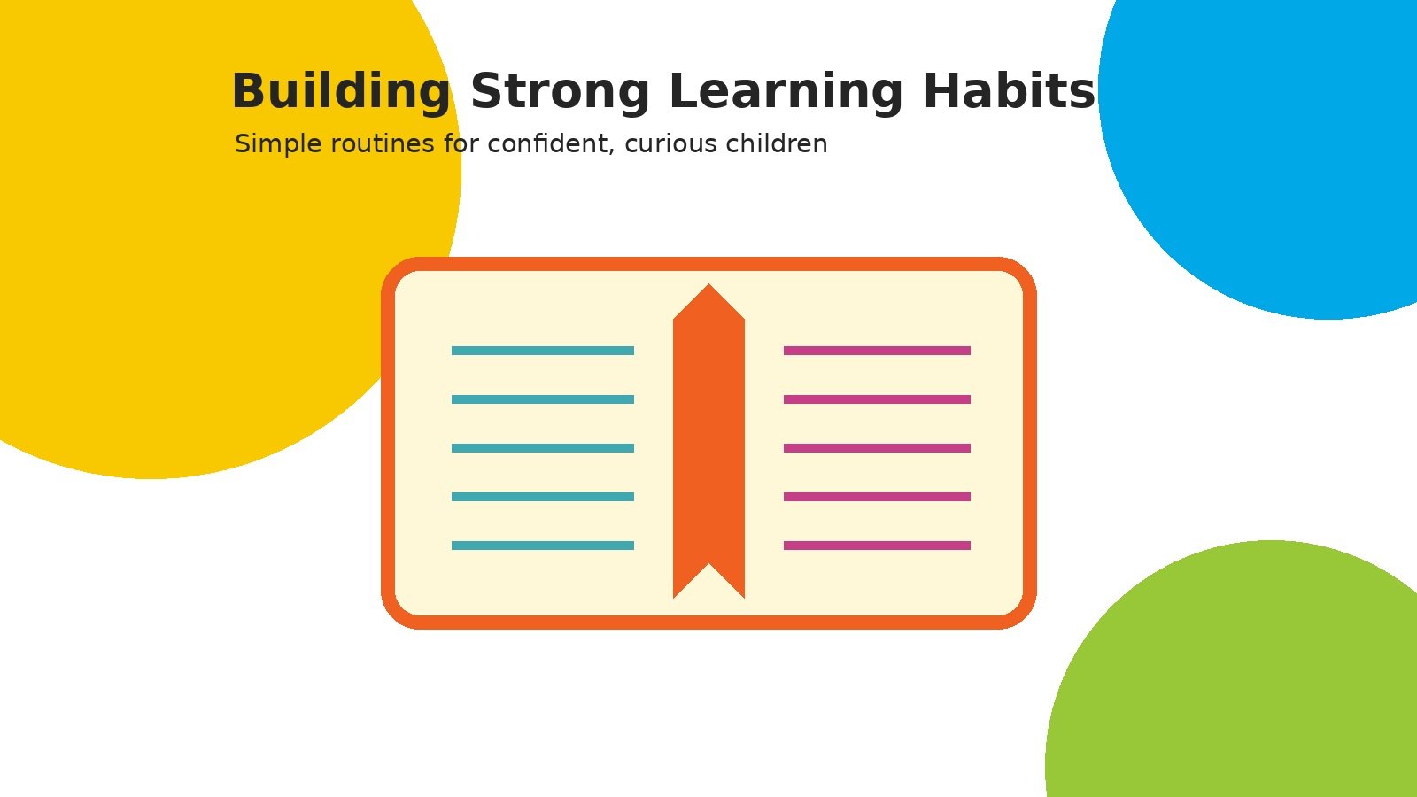 Building Strong Learning Habits in the Early Years